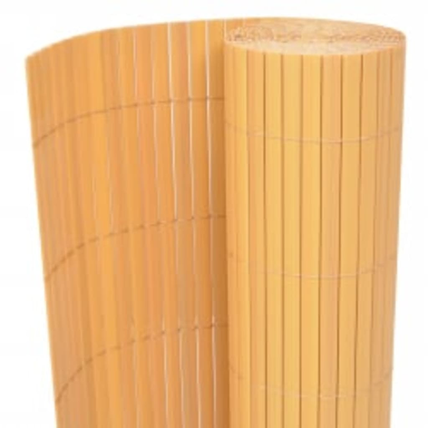 sárga kétoldalas kerti kerítés 110 x 500 cm