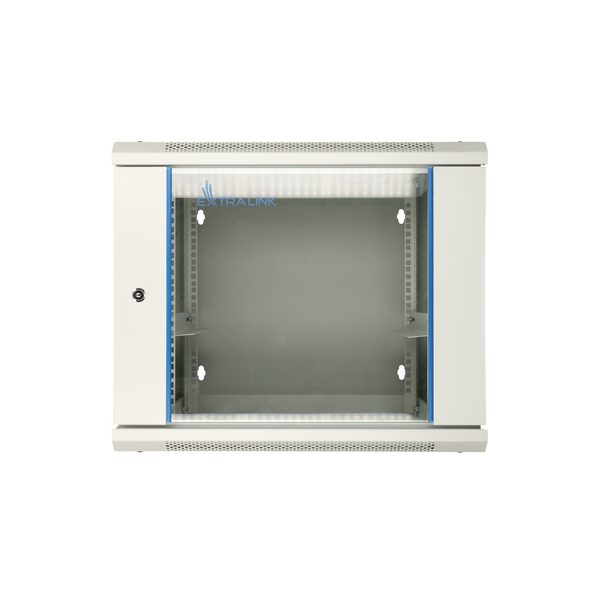 Сървърен шкаф Extralink, 9U, Стенен, Сив