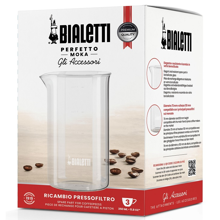 Bialetti Coffee Press Tartozék üveg 350ml (3220/NW)
