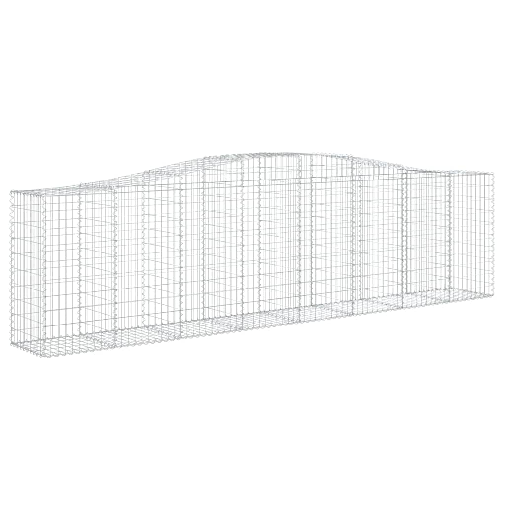 íves horganyzott vas gabion kosár 400x50x100/120 cm (153415)