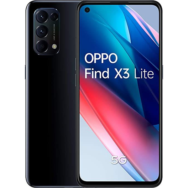 OPPO Find X3 Lite 16,3 cm (6.43") SIM doble ColorOS 11.1 5G USB Tipo C 8 GB 128 GB 4300 mAh Negro