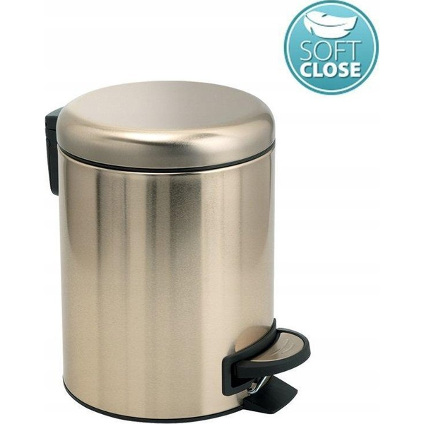 POTTY PEDAL BIN 3 LT MATT GOLD