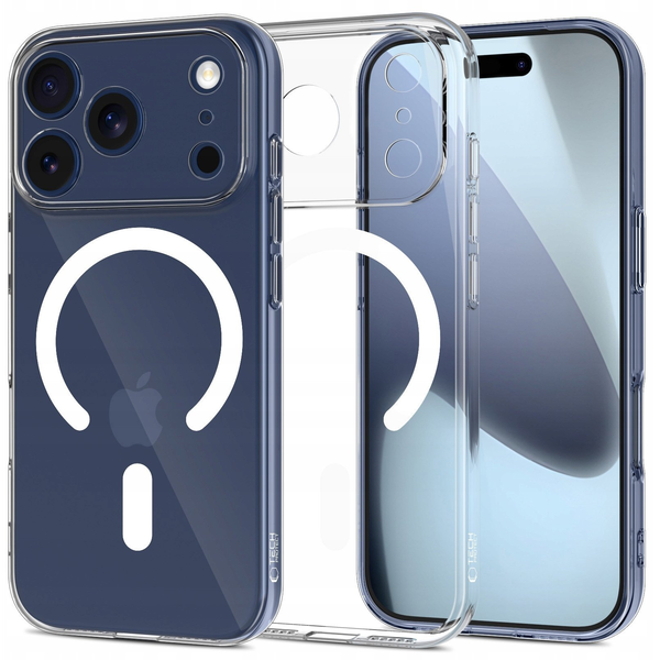 Etui Tech-Protect Flexair MagSafe do Apple iPhone 17 Pro Clear