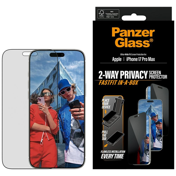 Tvrzené sklo PanzerGlass pro Apple iPhone 17 Pro Max 1 ks