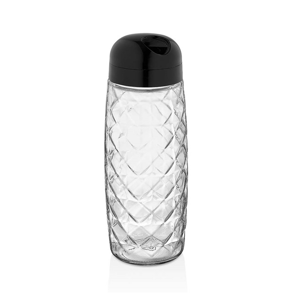 IRIS C-00441 Round Crystal üveg tároló 1.600ml, fekete vagy elfántcsont színű (C-00441)
