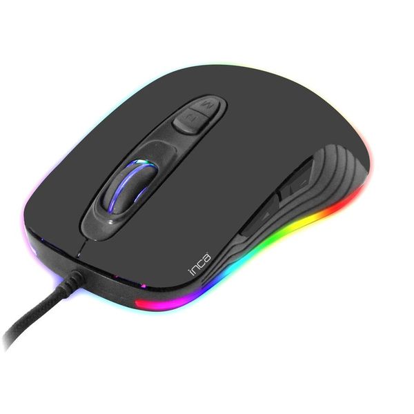 Mouse pentru jocuri INCA IMG-348 3200 DPI RGB - Negru