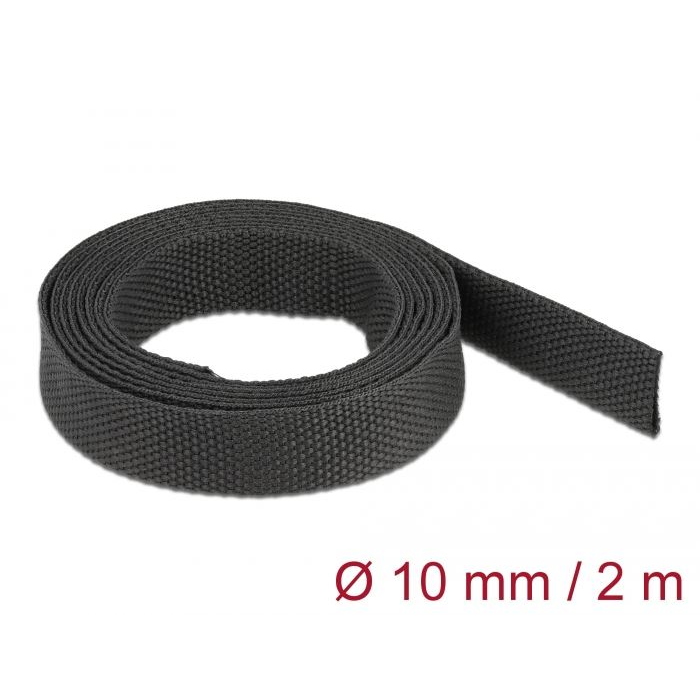 Delock hőre zsugorodó cső 2m x 10mm fekete (20792) (delock20792)