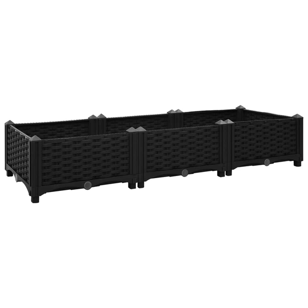 vidaXL Donica do podniesionej rabaty, 120x40x23 cm, polipropylen
