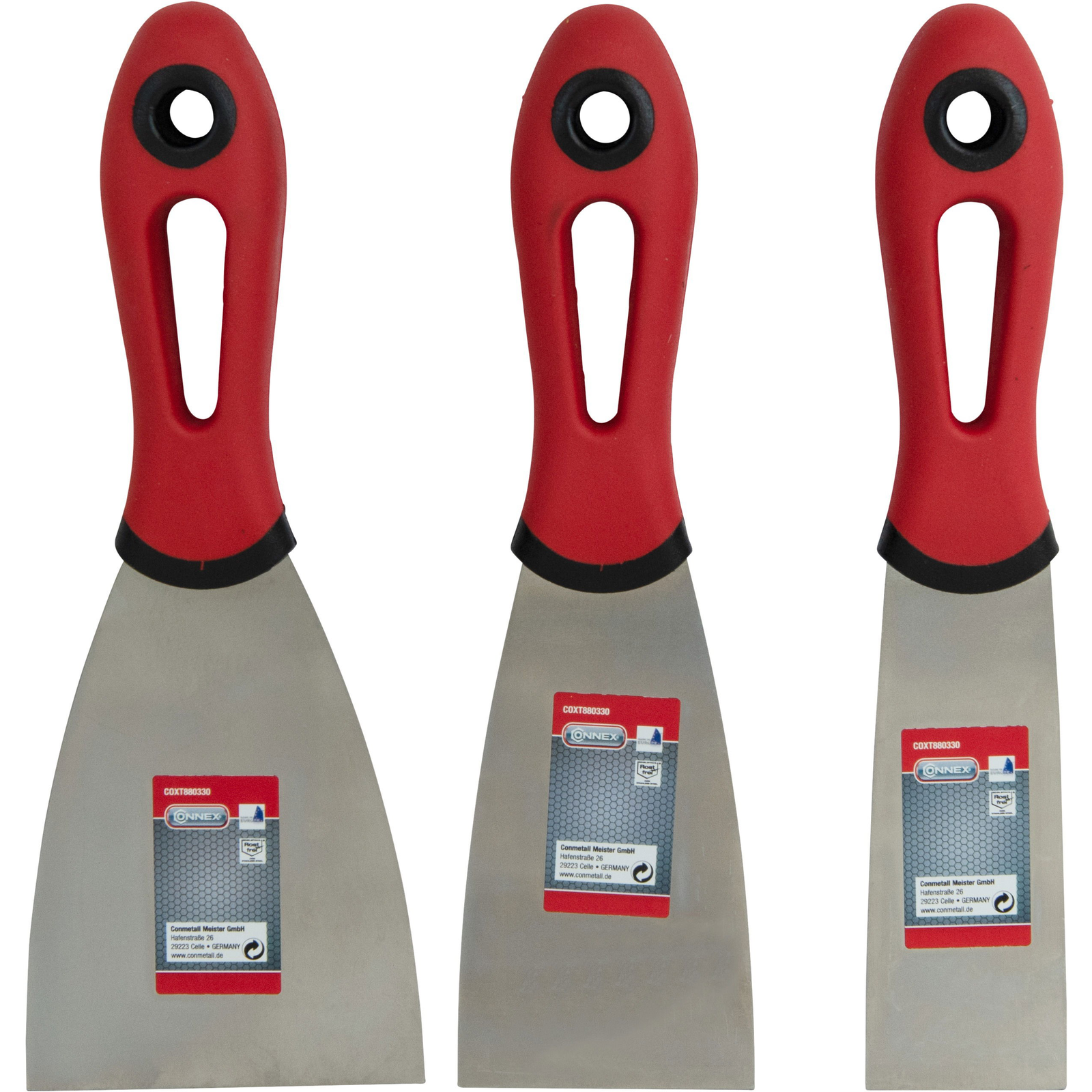 CONNEX spakli készlet, 40, 60 és 80 mm széles, 3 db (COXT880330)