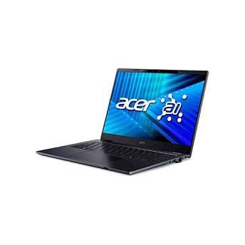 Acer TravelMate P4 TMP414-55-TCO-714G Intel Core Ultra 7 255U Laptop 35,6 cm (14") WUXGA 32 GB DDR5-SDRAM 1 TB SSD Wi-Fi 7 (802.11be) Windows 11 Pro Tysk Sort