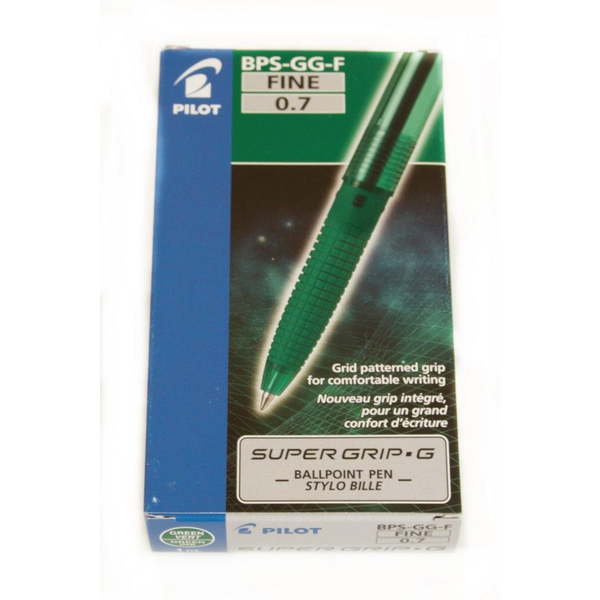 Pilot F Super Grip G Kupakos Golyóstoll - 0.7 mm, Zöld