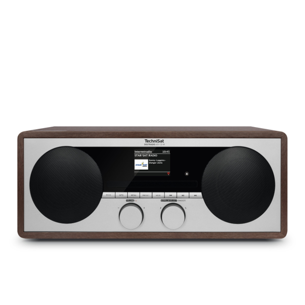 Радио часовник, DIGITRADIO 451 CD IR, DAB +, FM и интернет, CD устройство, USB, WLAN, UPnP, Bluetooth, 30W, Цвят дърво