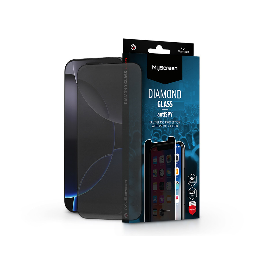 MyScreen antiSPY - Apple iPhone 16 Pro Max üvegfólia beteketintés elleni védelemmel (MS240765)