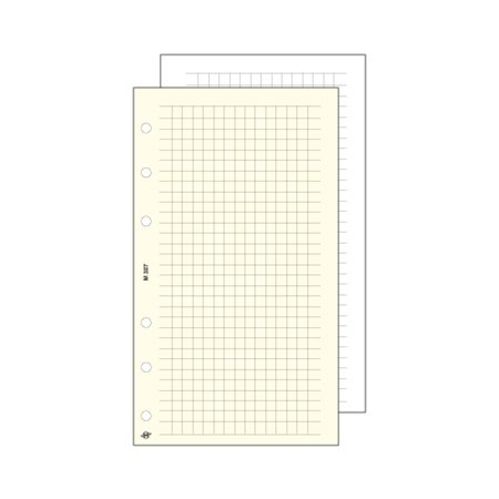 Saturnus Kalendárium betét jegyzetlap "M" kockás - fehér (30 lap) (M327F)