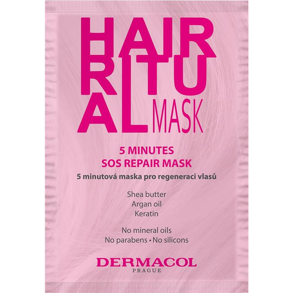 DERMACOL Hair Ritual 5 perces regeneráló hajpakolás 15 ml (8595003122948)
