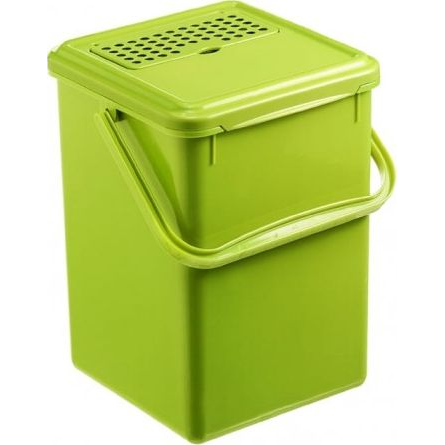 Rotho Műanyag Konyhai Komposztáló Vödör, 9L - Zöld (RO1779905519)