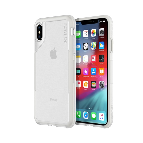 Griffin Survivor Endurance Apple iPhone XS Max Védőtok - Átlátszó (GIP-015-CGY)
