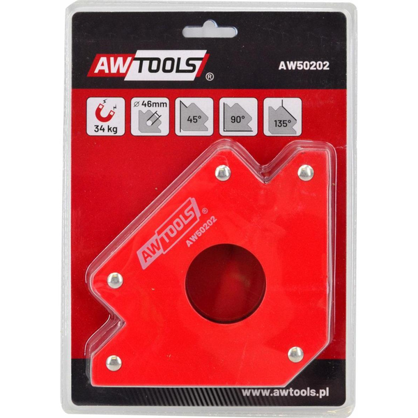  AWTools AWTOOLS KĄTOWNIK SPAWALNICZY MAGNETYCZNY 34,5KG.122x190x25 AW50202