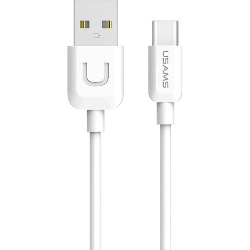 Kábel Usams USB - USB typ C 1 m biely