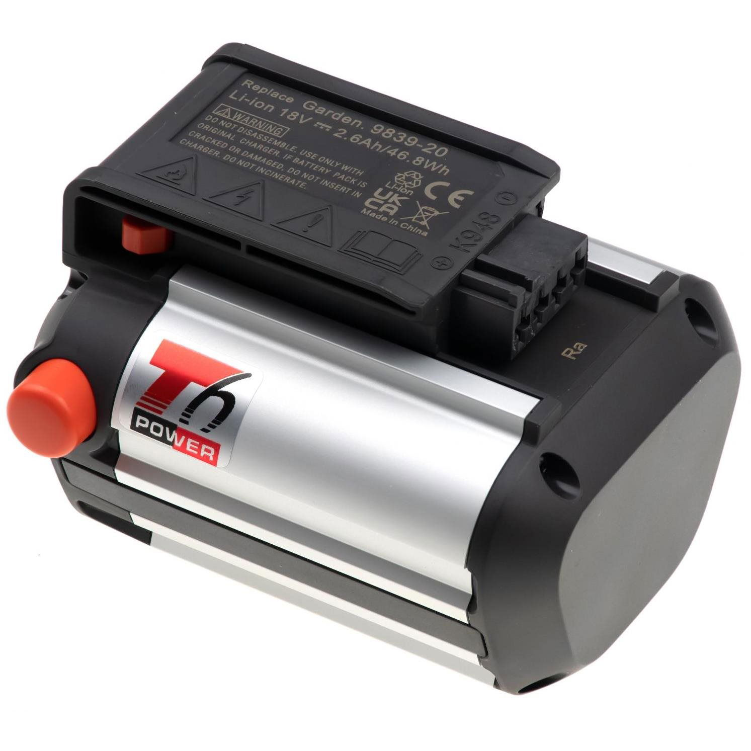 T6 Power pro Gardena EasyCut Li-18/50, Li-Ion, 2600 mAh (46,8 Wh), 18 V (PTGA0002_v125534)