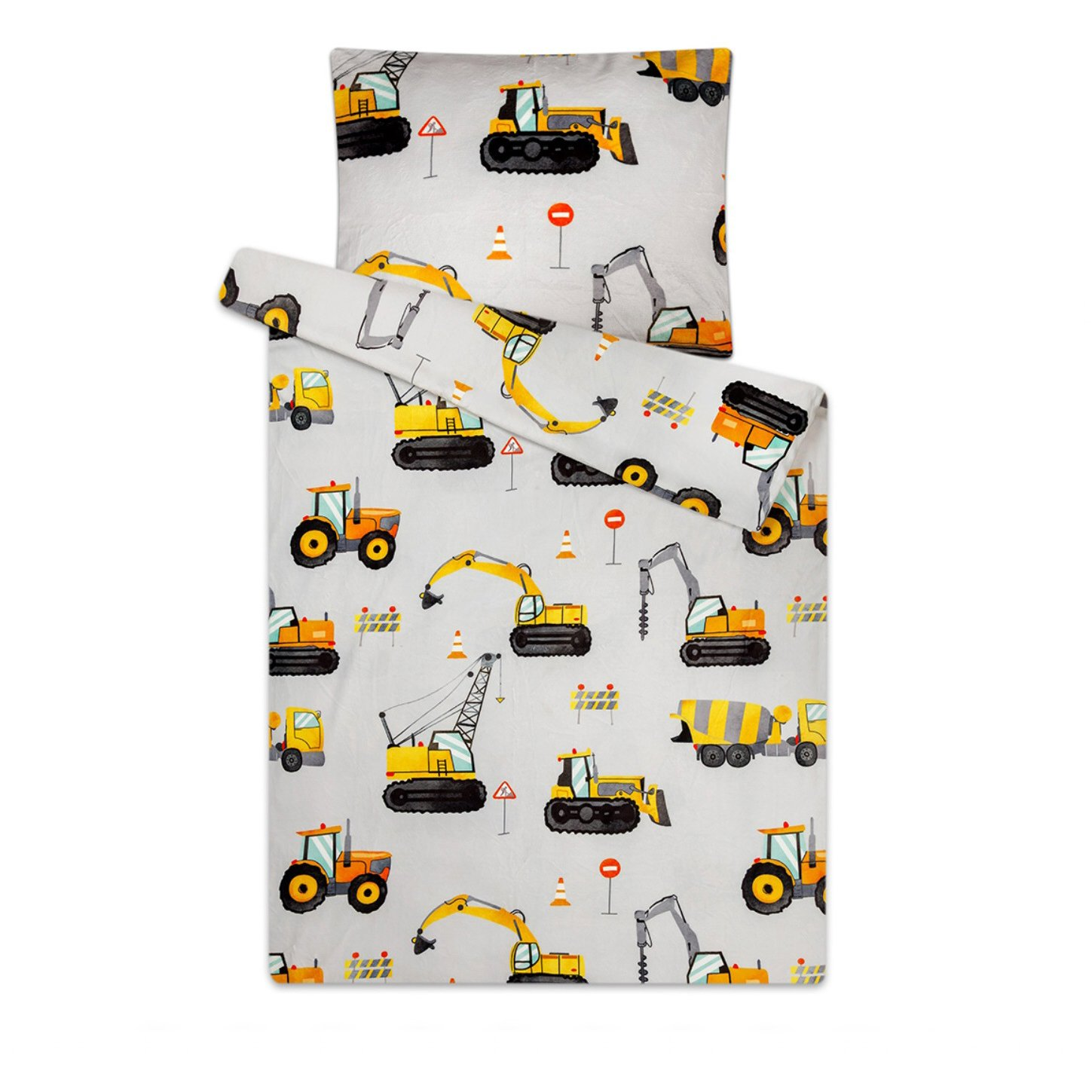 Svitap mikroflanel Bagr 140 × 200, 70 × 90 cm (01858-BAGRBAGRBAA)