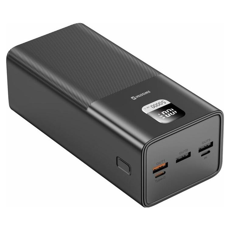 Swissten Power Line 50000mAh 100W Power Bank - Fekete (22013942)
