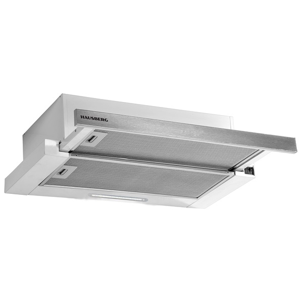 Hausberg HB-1285IN inox, beépíthető, teleszkópos, méret:12 cm, zajszint: 46 dB, páraelszívó (HB-1285IN)