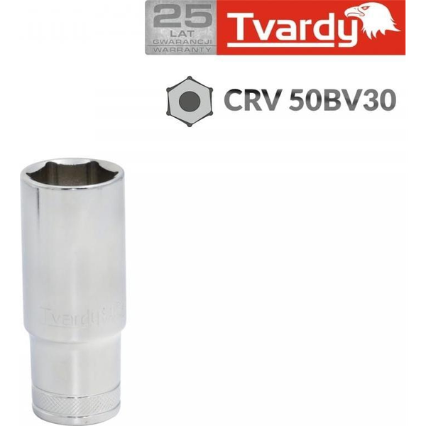Geko NASADKA SZEŚCIOKĄTNA DŁUGA 1/2" 22 MM TVARDY(10/50) T00144-22 GEKO