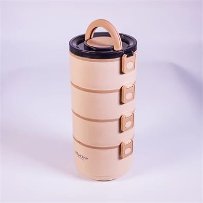 TOO műanyag ételhordó 15×15×33cm bézs (KT-114-BE) (KT-114-BE)