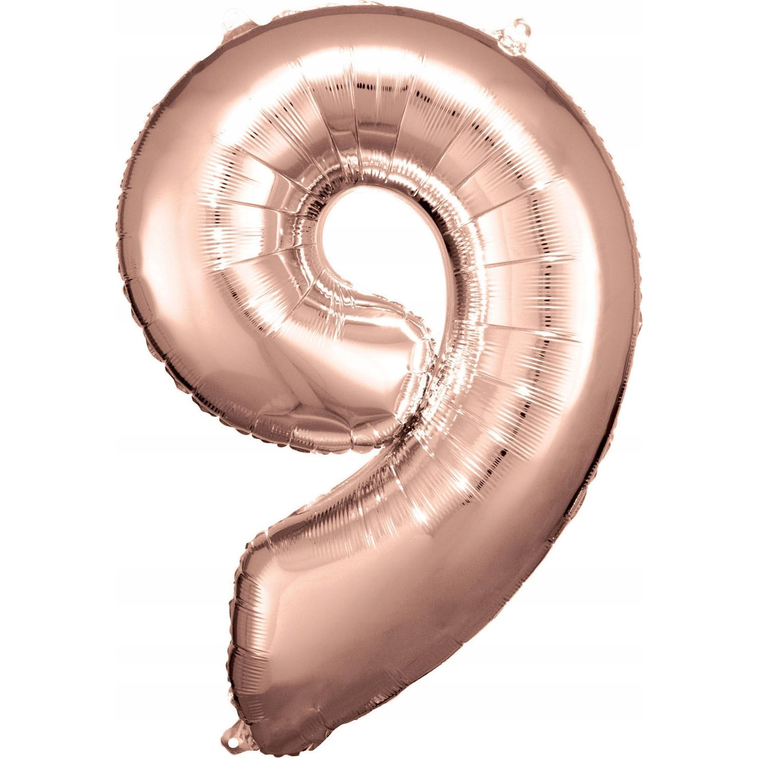Óriás Szám Fólia Lufi - 9-es, 83x58 cm, Rózsaarany (9906284)