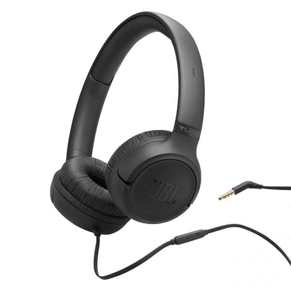 JBL Tune 530 Slúchadlá s mikrofónom Kábel Pres hlavu Čierna