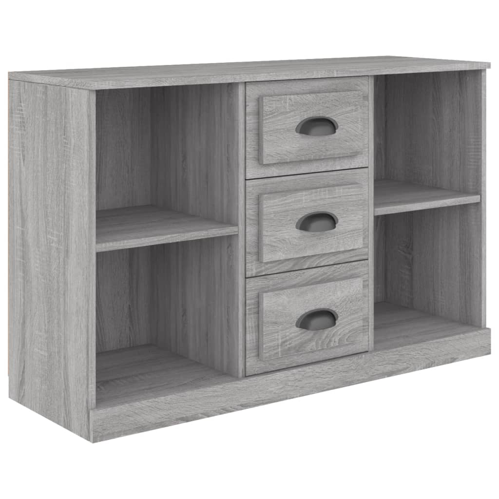 szürke sonoma színű szerelt fa tálalószekrény 104,5x35,5x67,5cm (816238)