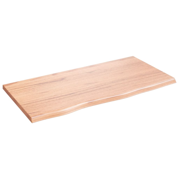 Poliță perete maro deschis 80x40x2 cm lemn masiv stejar tratat
