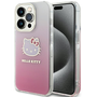 Hello Kitty IML Gradient Electrop Kitty Head iPhone 13 Pro telefon tok - Pink