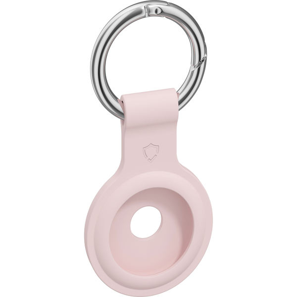 AlzaGuard Silicone Airtag Keychain, rózsaszín