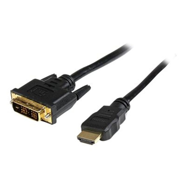 StarTech.com HDDVIMM2M προσαρμογέας καλωδίου βίντεο 2 m HDMI DVI-D Μαύρος (Μαύρο)
