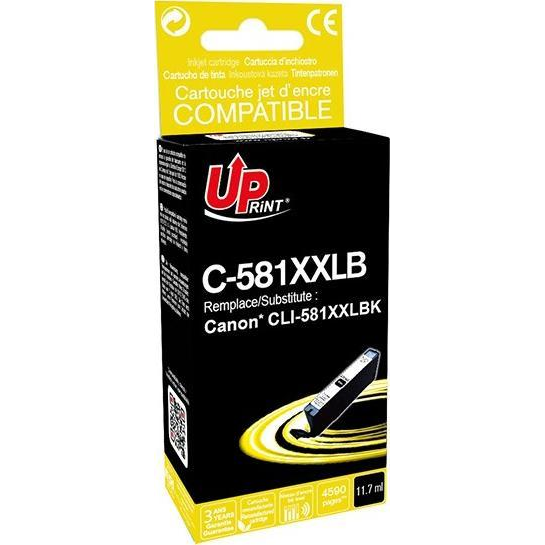 Tusz UPrint UPrint kompatybilny ink / tusz z CLI-581BK XXL, black, 11,7ml, C-581XXLB, very high capacity, dla Canon PIXMA TR7550, TR8550, TS61