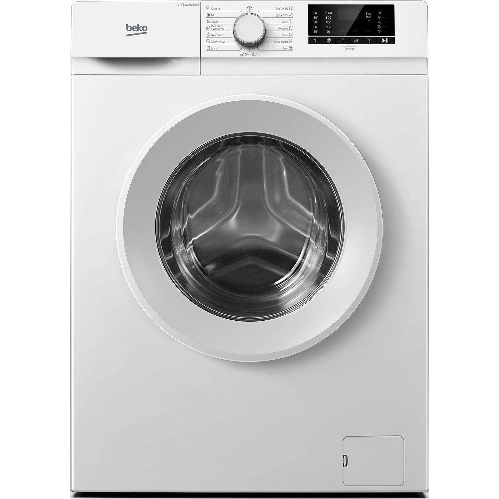 BEKO B1WFK2604WEE Elöltöltős mosógép 6 kg D energiaosztály fehér (859993055530)
