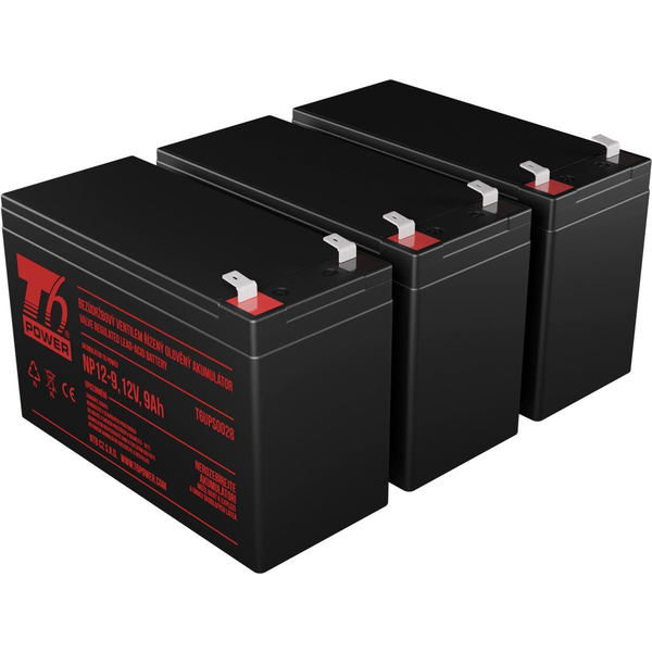 T6 Power battery set for Hewlett Packard J718N-2U, VRLA, 12 V