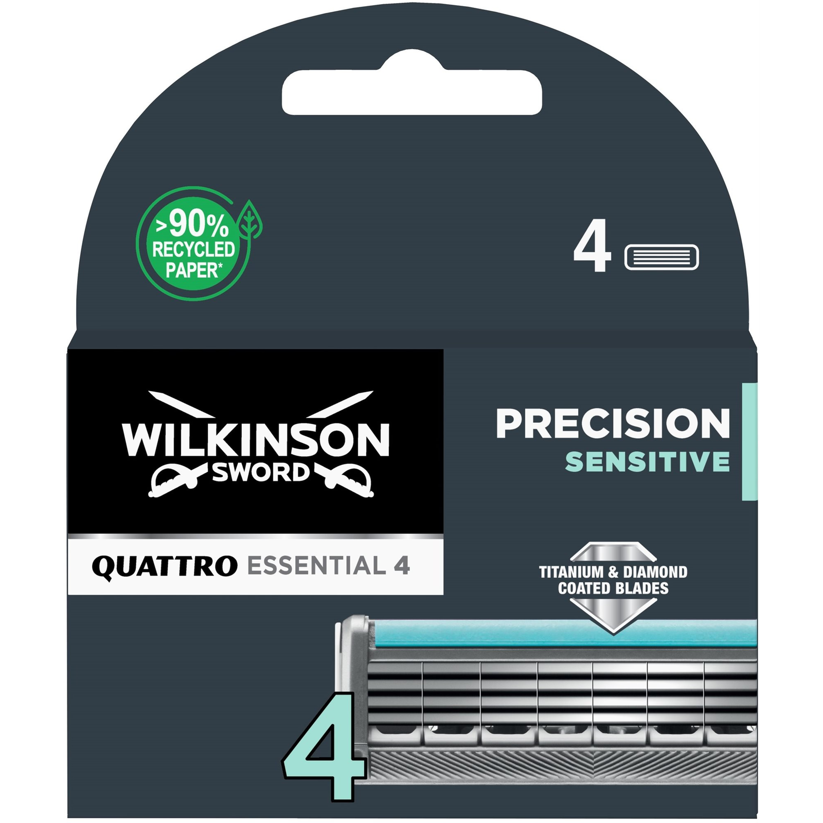 WILKINSON Quattro Essential Precision Sensitive 4 darab (4027800509805)
