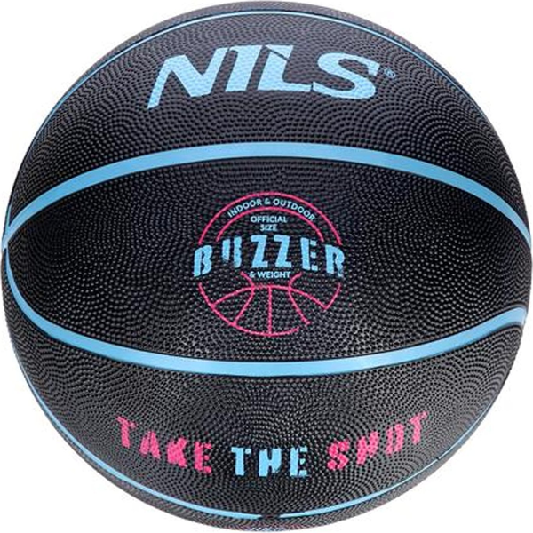  Nils Extreme NPK271 PIŁKA DO KOSZYKÓWKI  CZARNA BUZZER 7 NILS