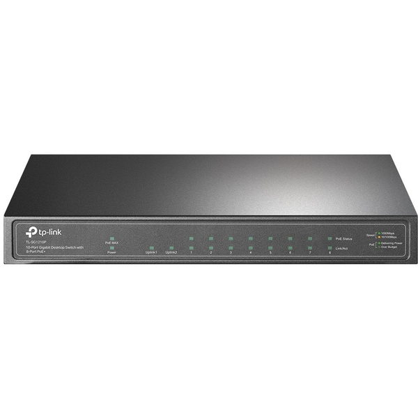 TP-Link TL-SG1210P Ikke administreret Gigabit Ethernet (10/100/1000) Strøm over Ethernet (PoE) Grå