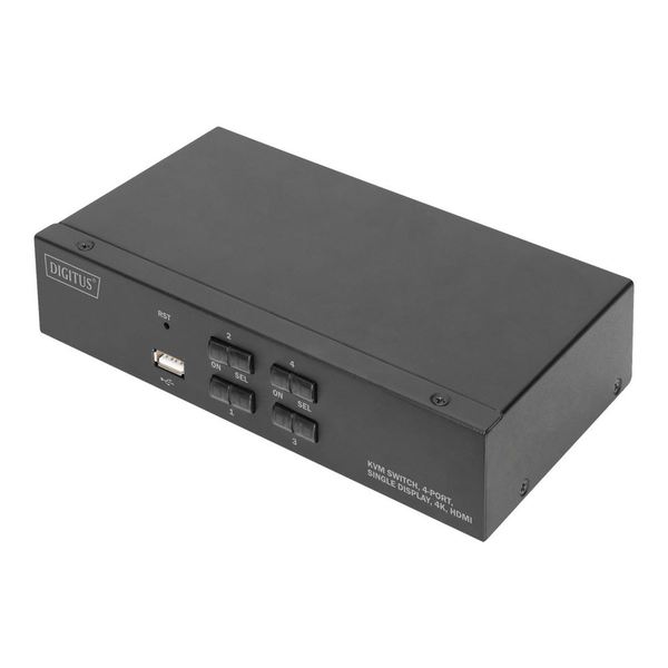 Разпределител KVMP USB HDMI 1/4, Digitus