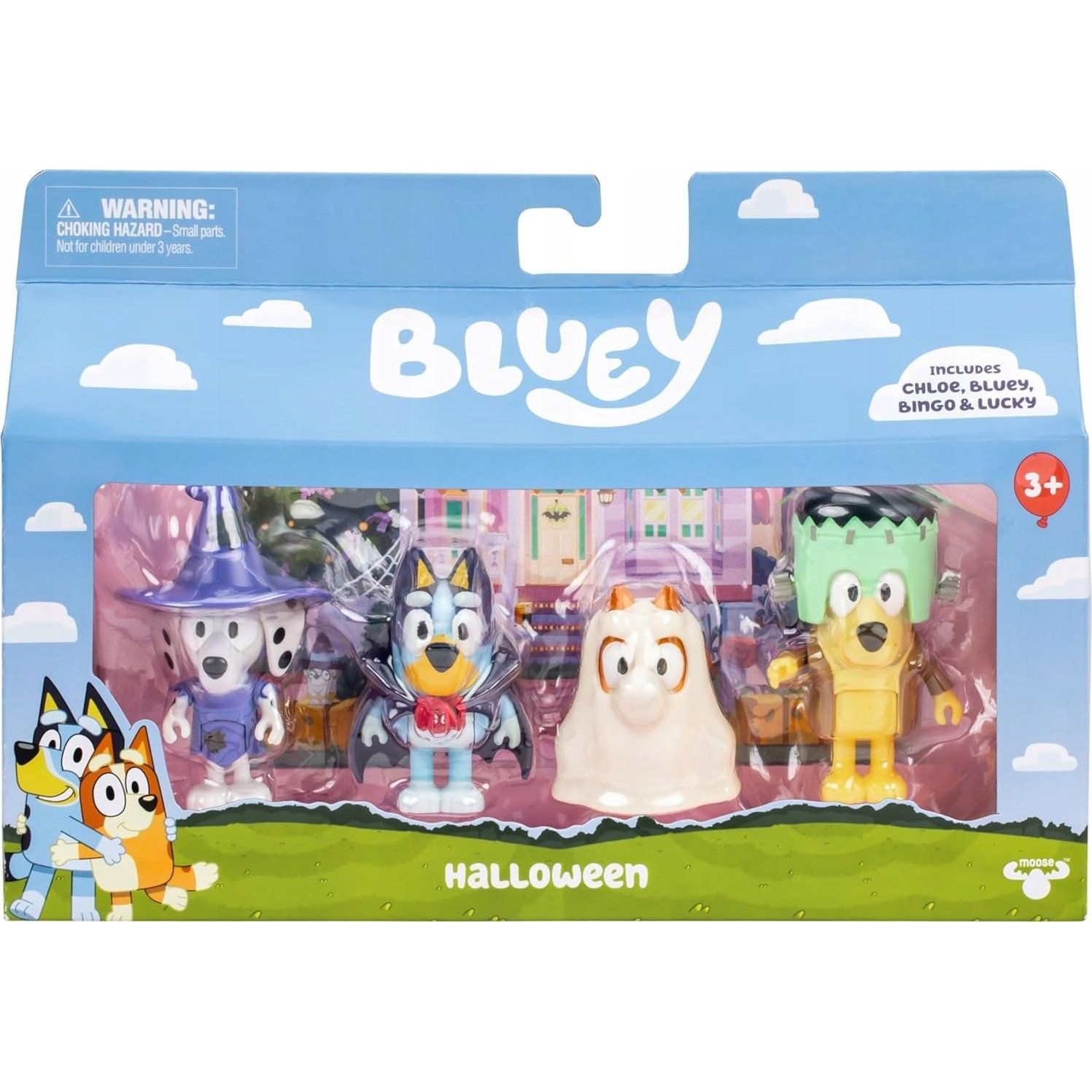 Moose Toys 4 darabos jelmezes Bluey Játékfigura szett (90266)