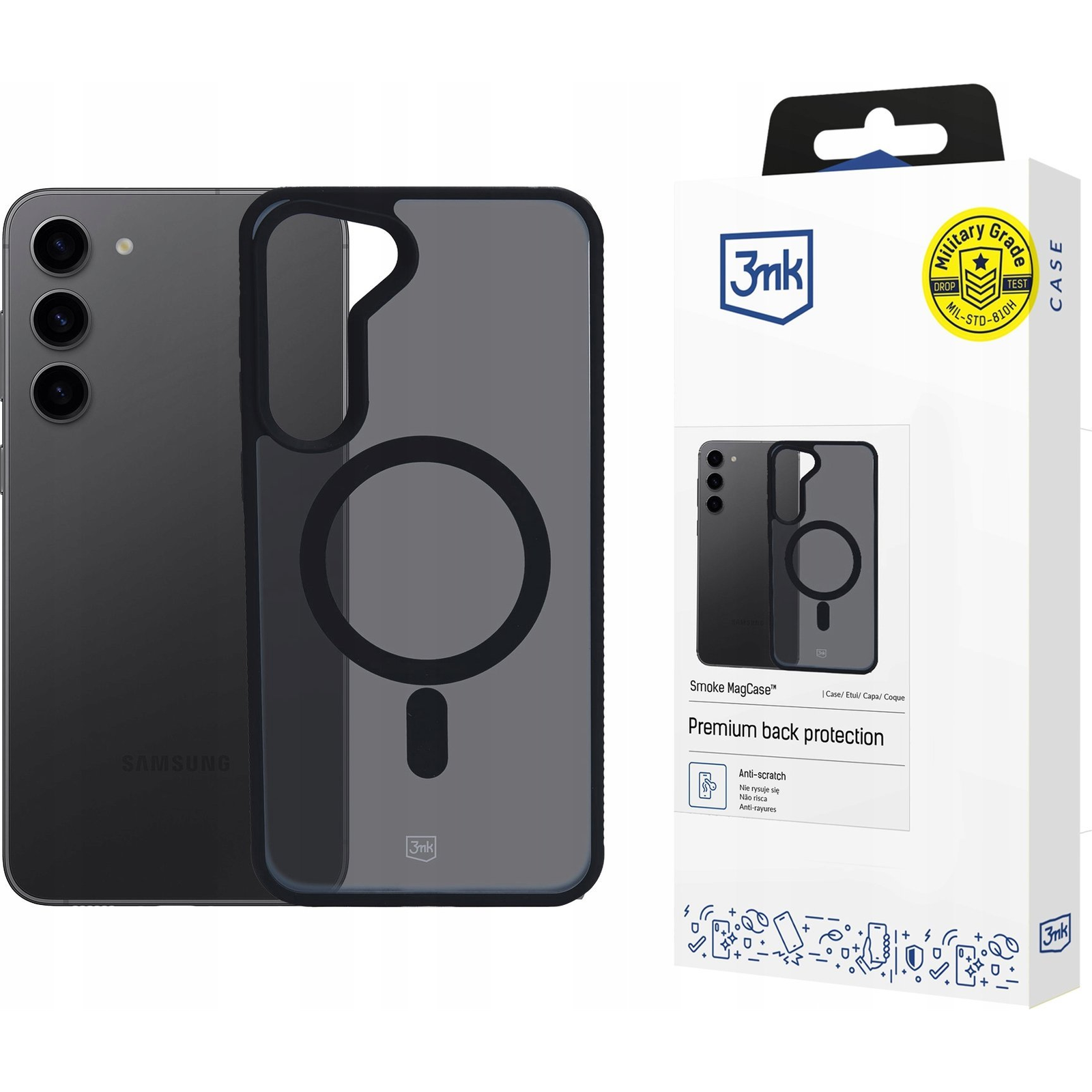 3mk Smoke MagCase Samsung Galaxy S23 5G (5903108563451)