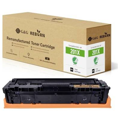 Съвместима тонер касета G&G за HP 201X, черна, 2800 страници