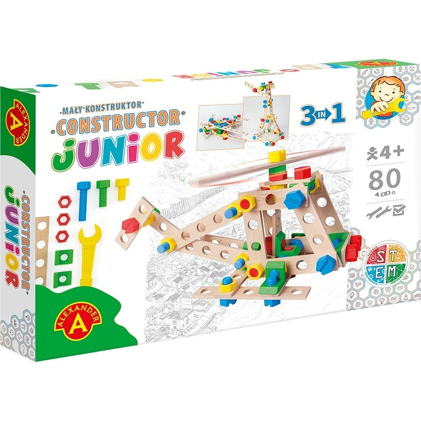 Alexander Constructor Junior 3 az 1-ben építőjáték Helikopter (2824 ALX) (576586)