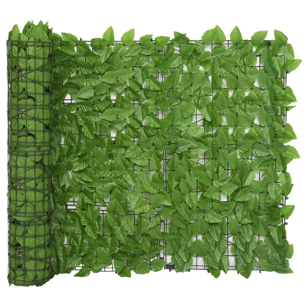  vidaXL Parawan balkonowy, zielone liście, 200x100 cm Lumarko!