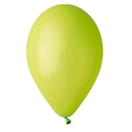 Léggömb 26 cm - Limezöld (10 db)