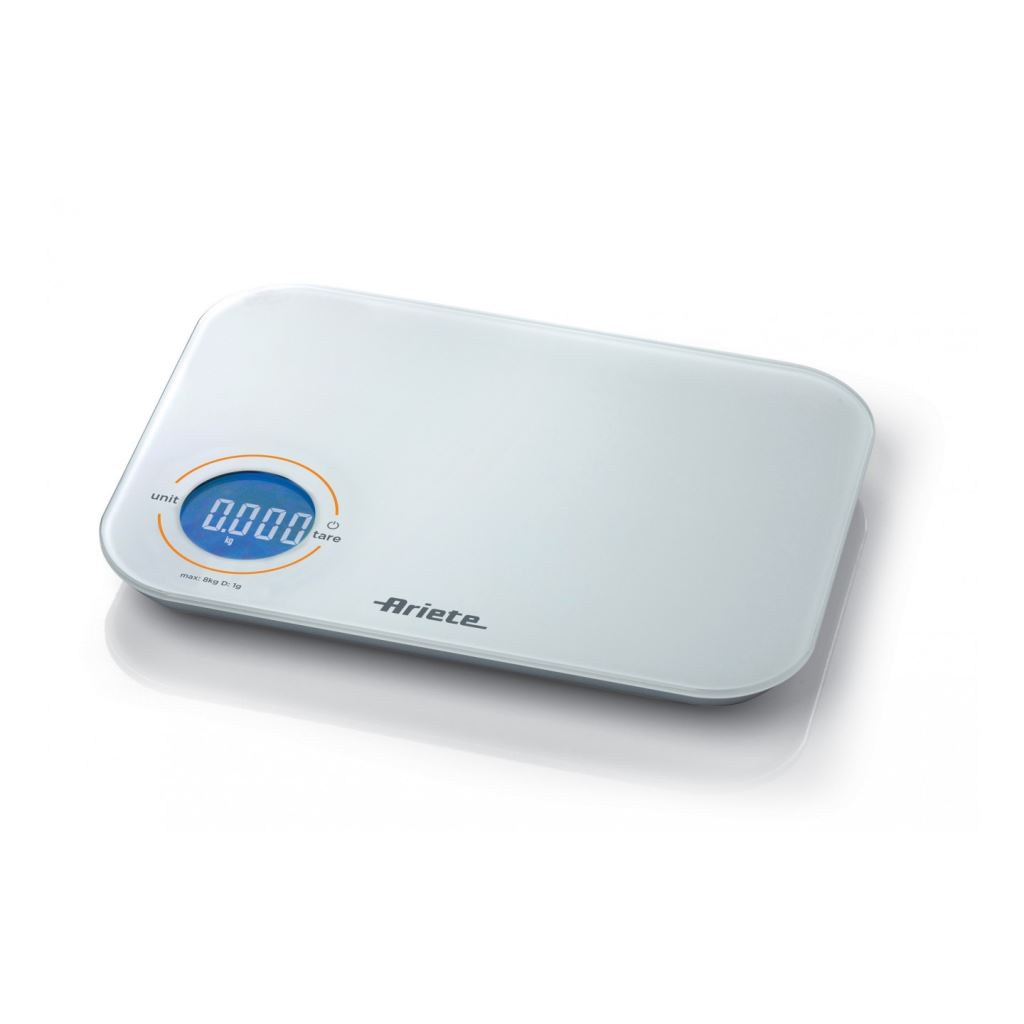 Ariete 0851/00 Fehér Pultonálló Téglalap alakú Elektronikus konyhai mérleg (ariete851)